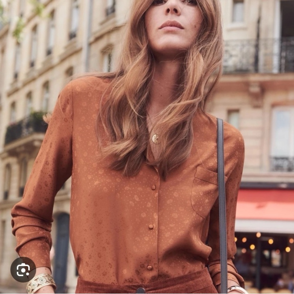Sezane Florence Chemise in brown
